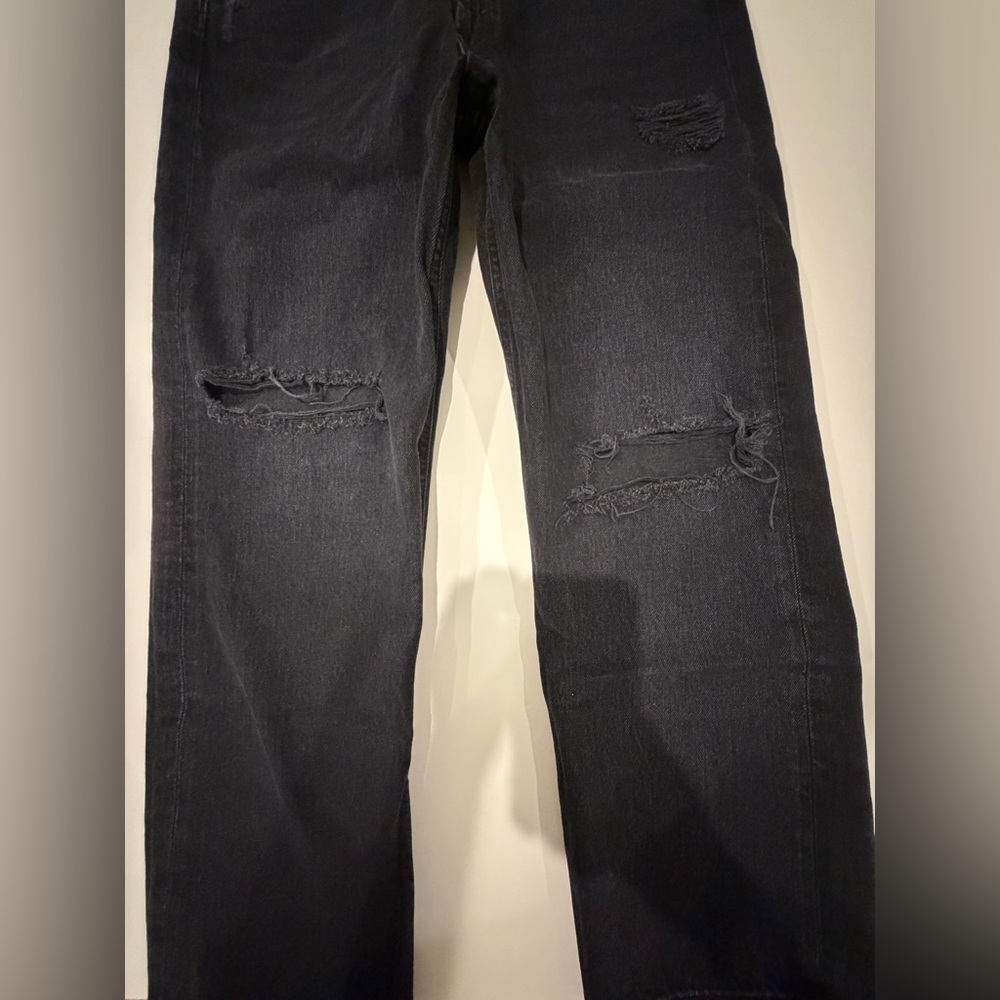 Agolde women’s Black Straight Jeans - Picture 7 of 11